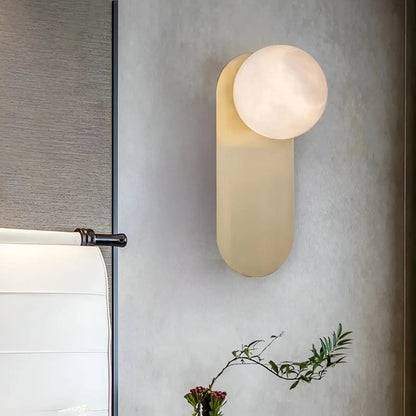 Alabaster Copper Adrion Wall Light - Nuvé