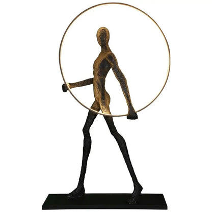 Aeon Sculpture Characters Floor Lamp by korewolamp featuring a modern, artistic design with a tall standing structure and unique sculpture details.