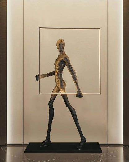 Korewolamp Aeon sculpture floor lamp with modern artistic design and sleek stand, ideal for contemporary living spaces.
