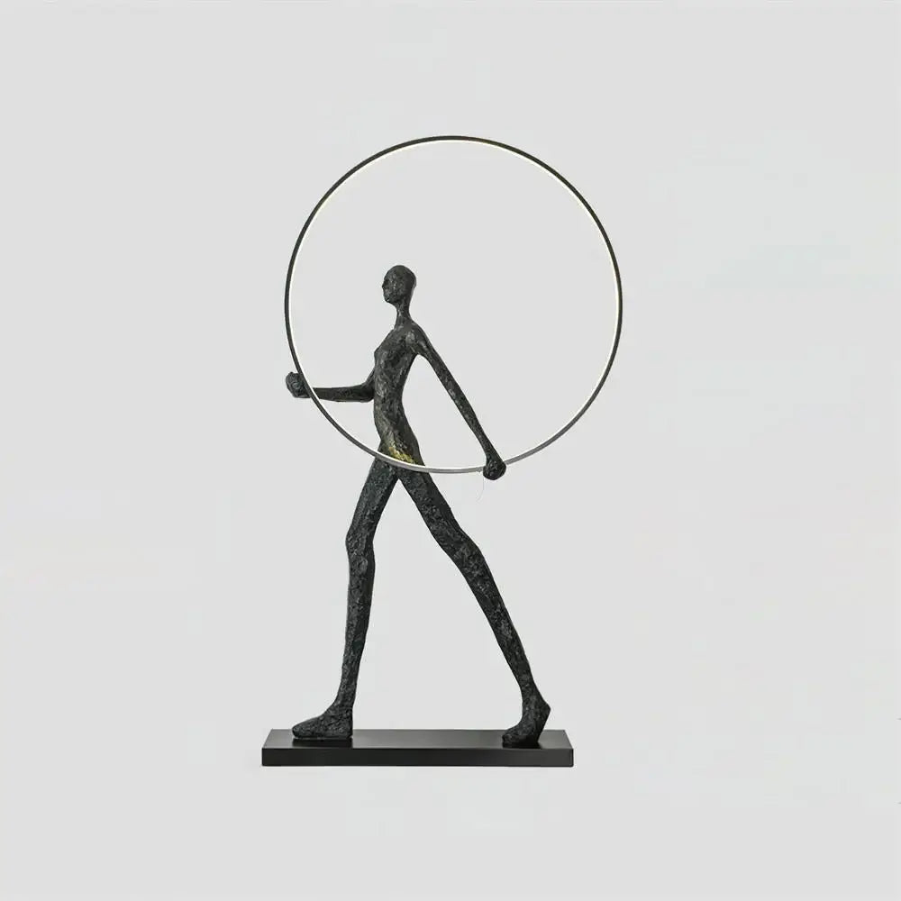Korewolamp Aeon sculpture floor lamp with modern art-inspired design featuring a sleek, artistic sculpture base and tall lighting element.