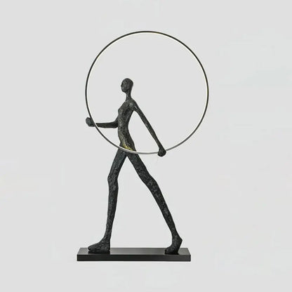 Aeon sculpture characters floor lamp by korewolamp with a modern, artistic design and a tall, sleek standing structure.
