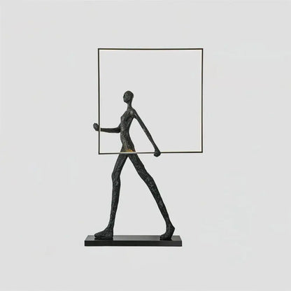 Korewolamp Aeon Sculpture Floor Lamp with modern design, featuring a sculptural base and a tall, sleek lampshade.