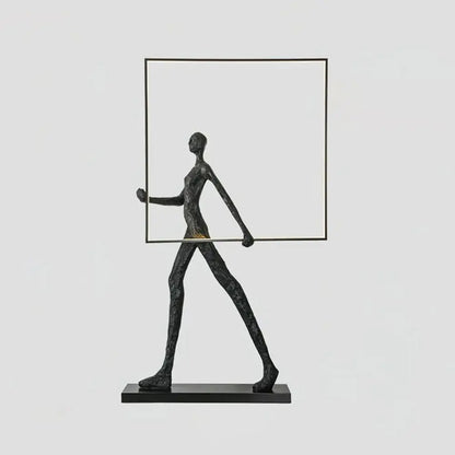 Aeon sculpture characters floor lamp by korewolamp, featuring a modern artistic design with a tall standing lamp and sculptural details.