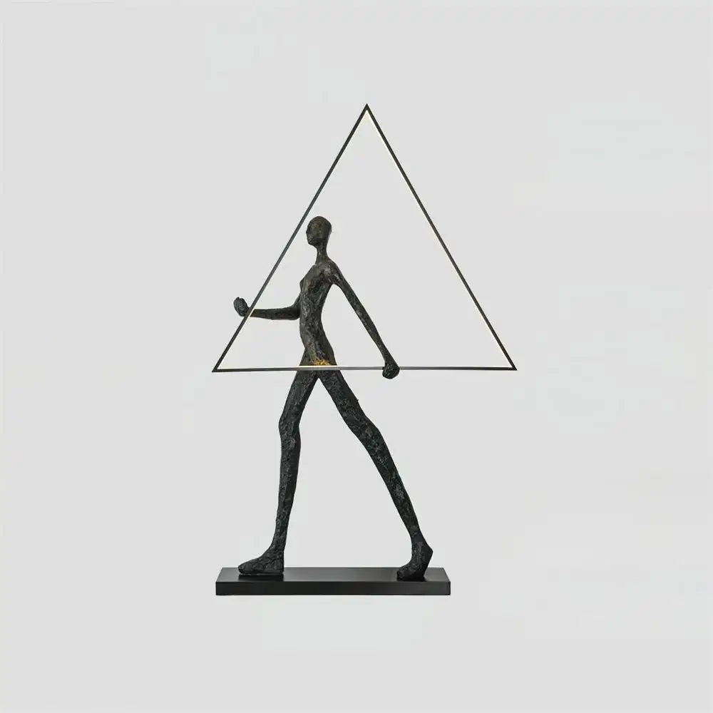 Aeon sculpture character floor lamp by korewolamp, featuring a modern artistic design with a sleek base and adjustable light.