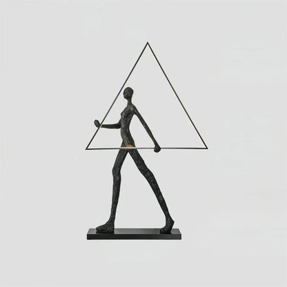Aeon sculpture character floor lamp by korewolamp, featuring a modern artistic design with a sleek base and adjustable light.