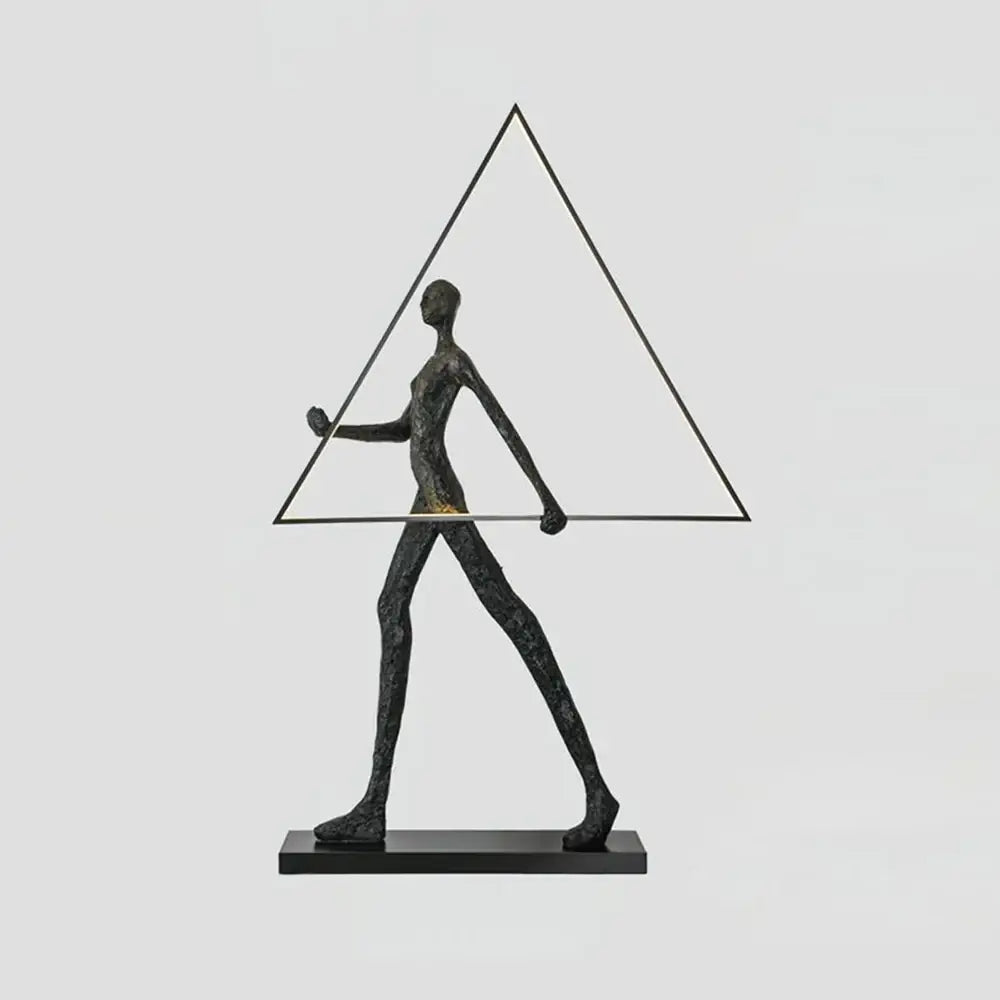Korewolamp Aeon sculpture-themed floor lamp with artistic design, standing tall with a modern, sculptural silhouette in a contemporary setting.