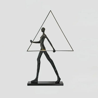 Korewolamp Aeon sculpture-themed floor lamp with artistic design, standing tall with a modern, sculptural silhouette in a contemporary setting.
