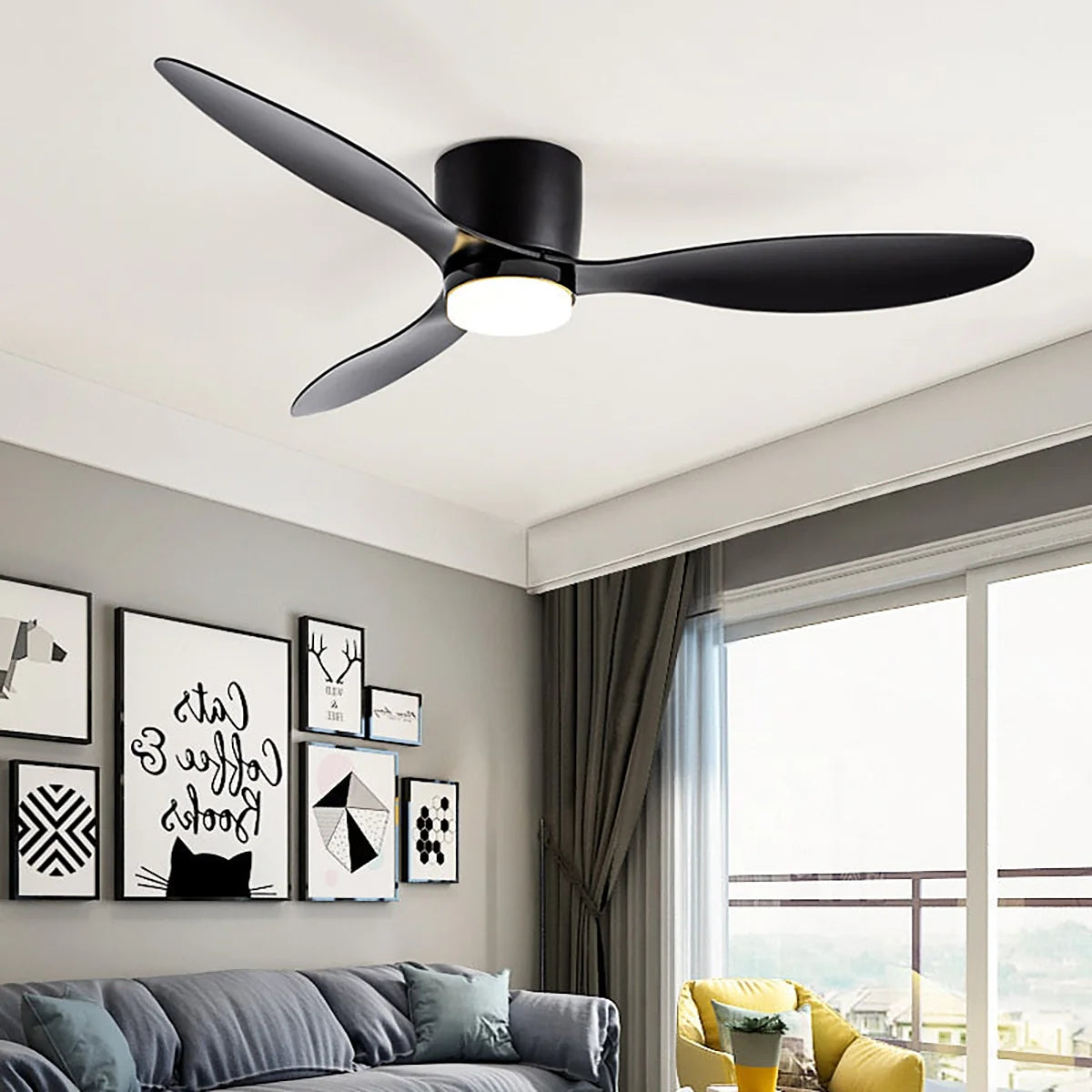 Aerodynamics Wooden Ceiling Fan Light - Nuvé