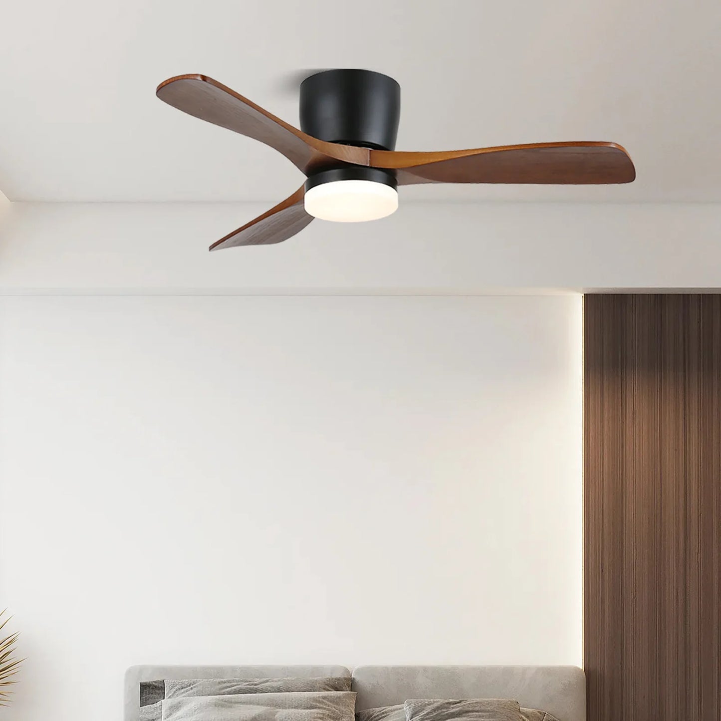 Aerodynamics Wooden Ceiling Fan Light - Nuvé