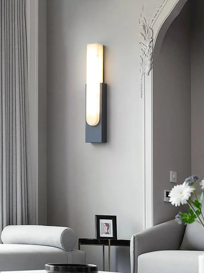 Agatha Alabaster Copper Wall Lamp - Nuvé