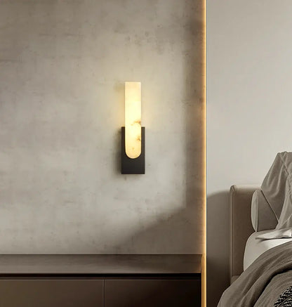 Agatha Alabaster Copper Wall Lamp - Nuvé