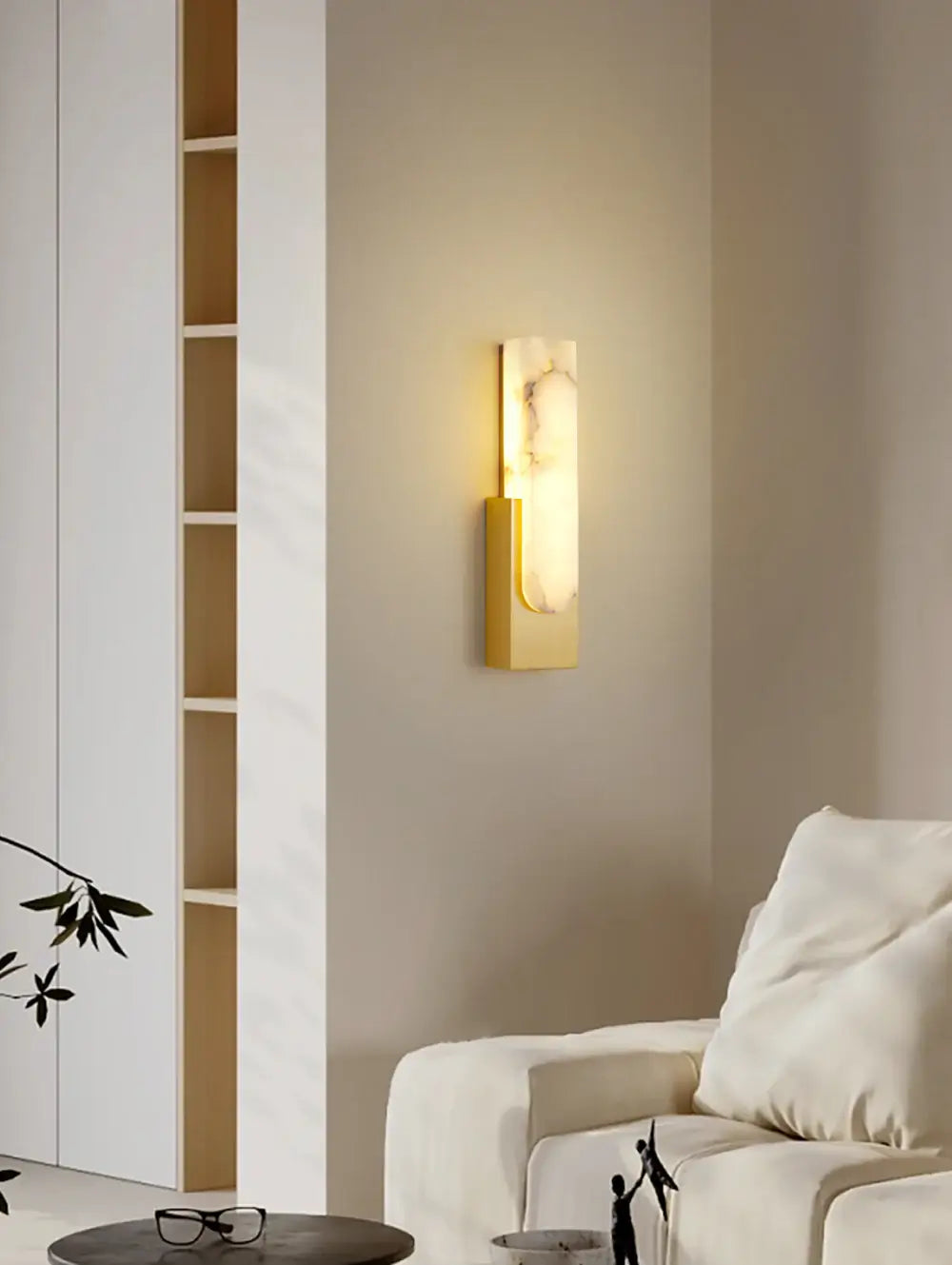Agatha Alabaster Copper Wall Lamp - Nuvé