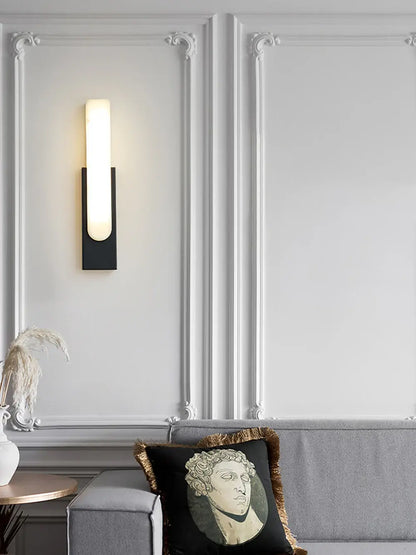 Agatha Alabaster Copper Wall Lamp - Nuvé