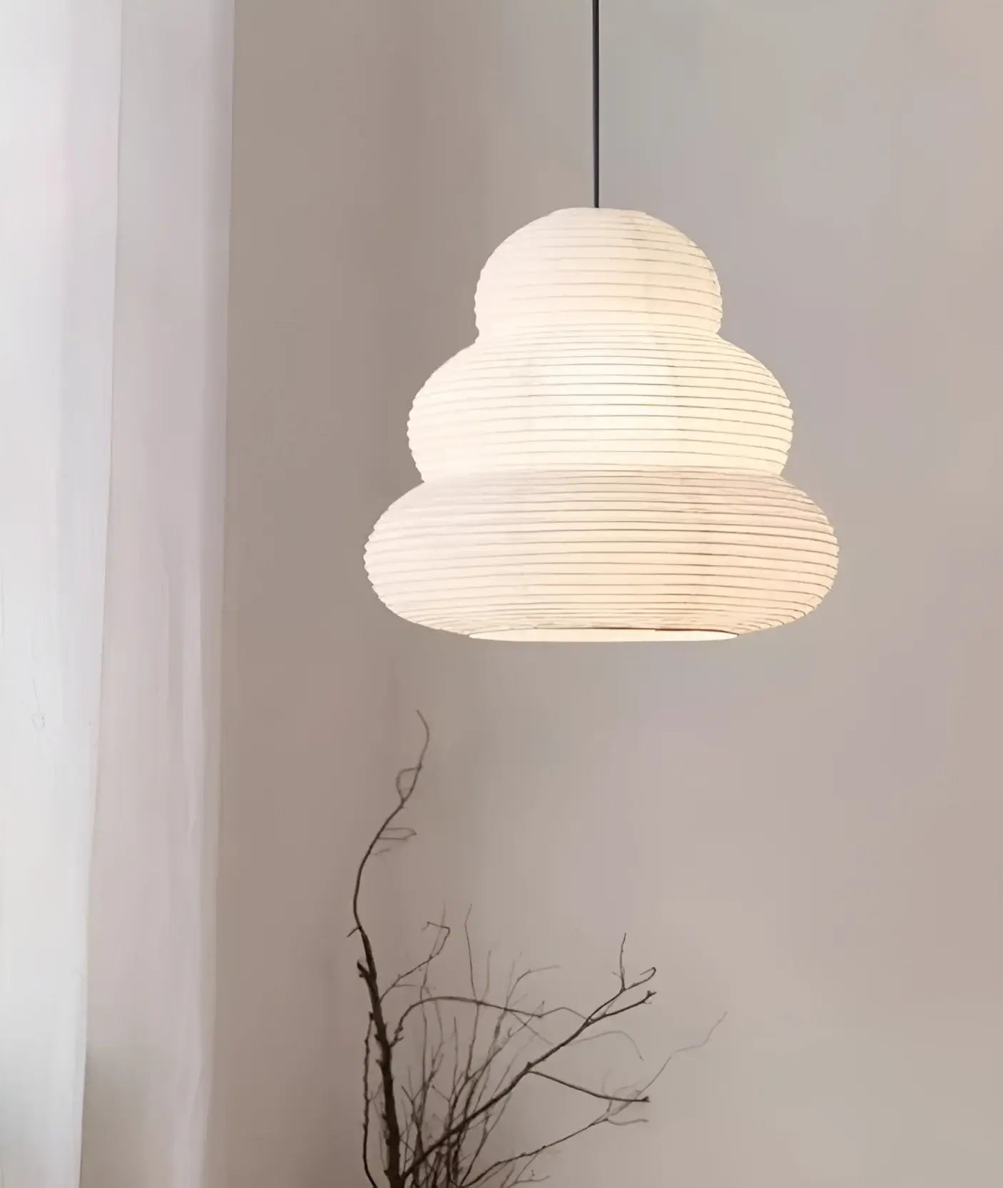 Akari Rice Paper 24N Pendant Light - Nuvé