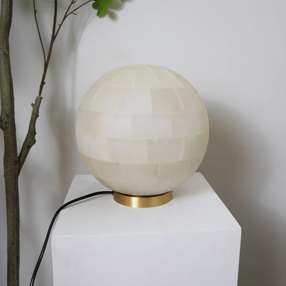 Alabaster Ball Table Lamp - Nuvé