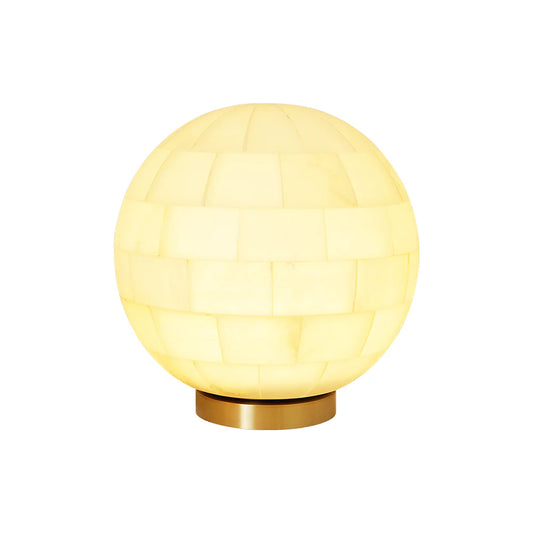 Alabaster Ball Table Lamp - Nuvé