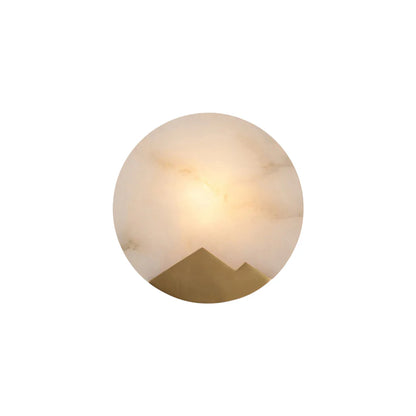 Alabaster Brass Wall Light - Nuvé