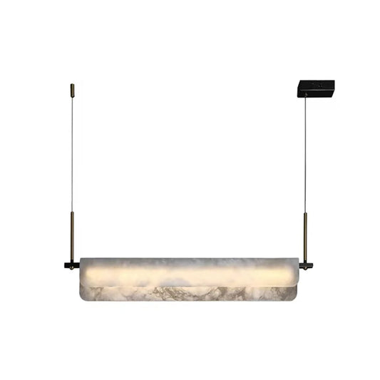 Alabaster Dining Linear Chandelier - Nuvé