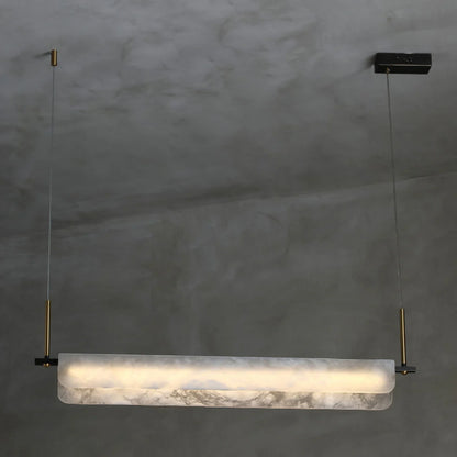 Alabaster Dining Linear Chandelier - Nuvé