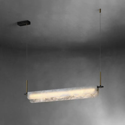 Alabaster Dining Linear Chandelier - Nuvé