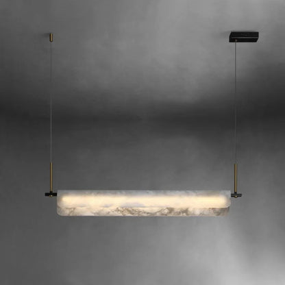 Alabaster Dining Linear Chandelier - Nuvé