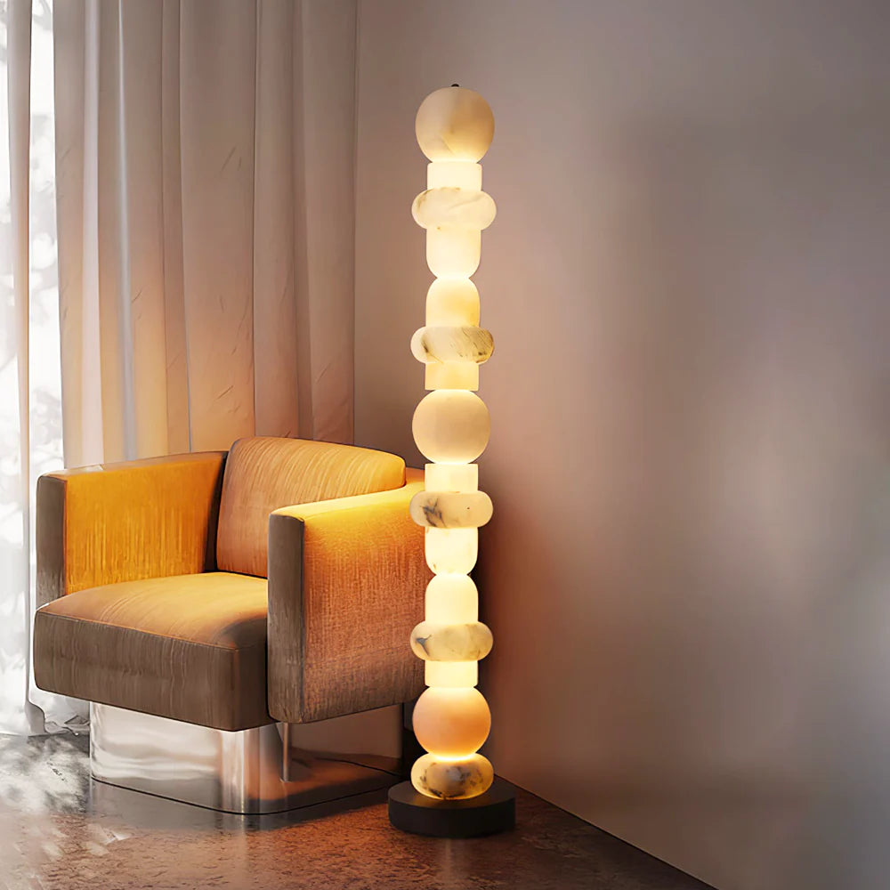 Alabaster Floor Lamp - Nuvé