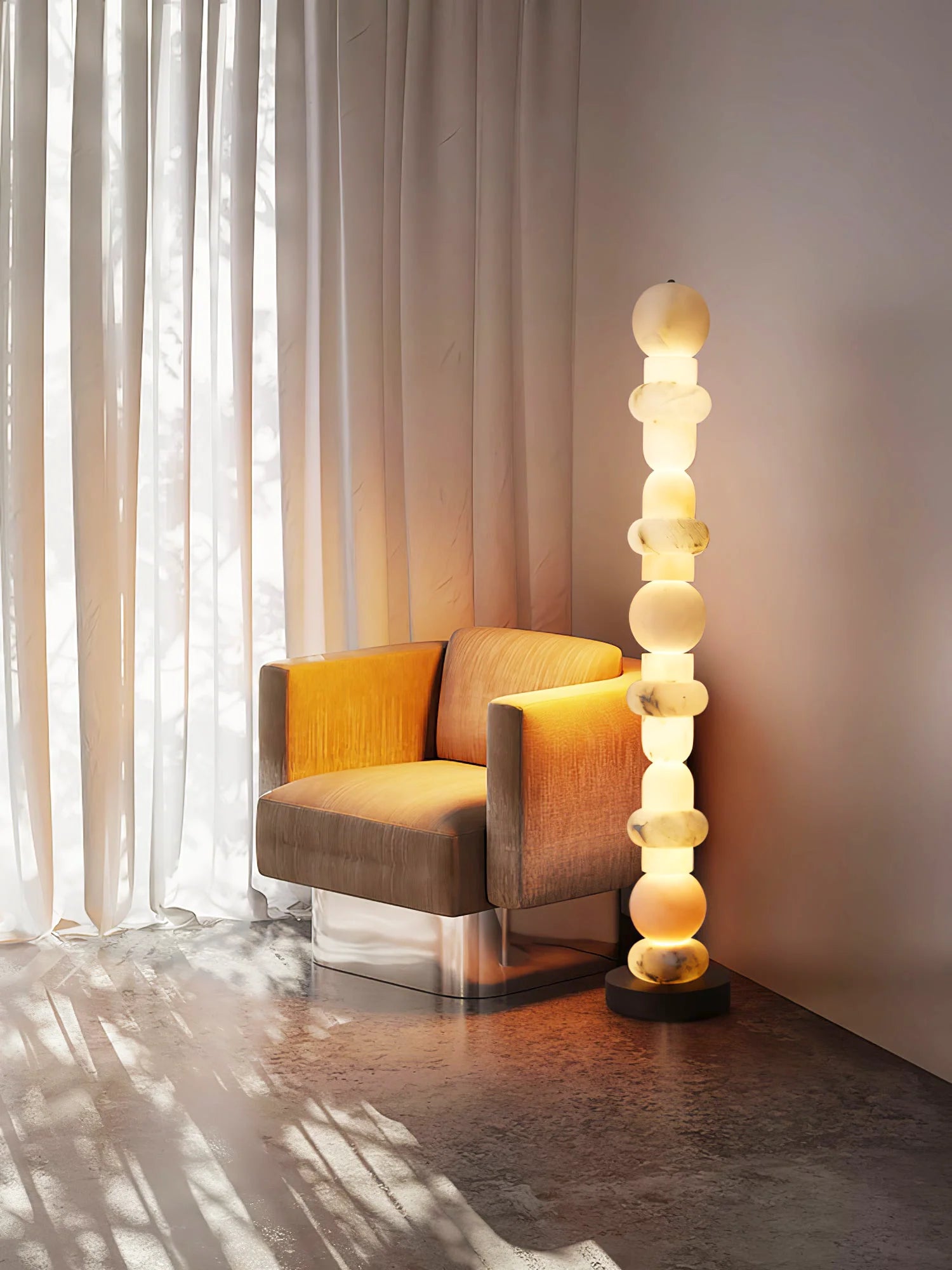 Alabaster Floor Lamp - Nuvé