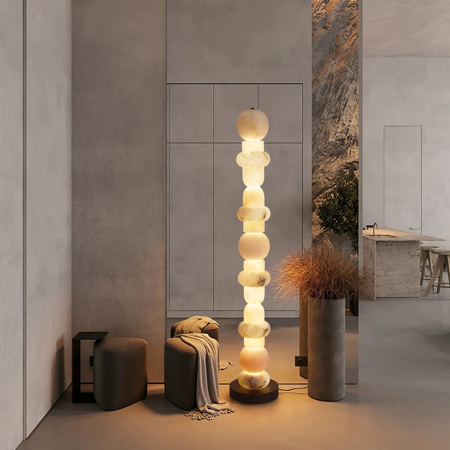 Alabaster Floor Lamp - Nuvé