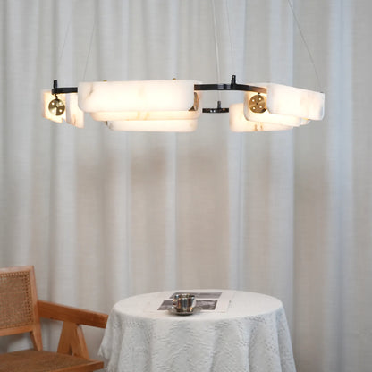 Alabaster Modern Chandelier - Nuvé