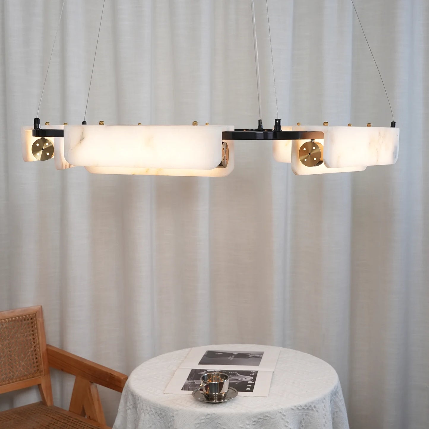 Alabaster Modern Chandelier - Nuvé