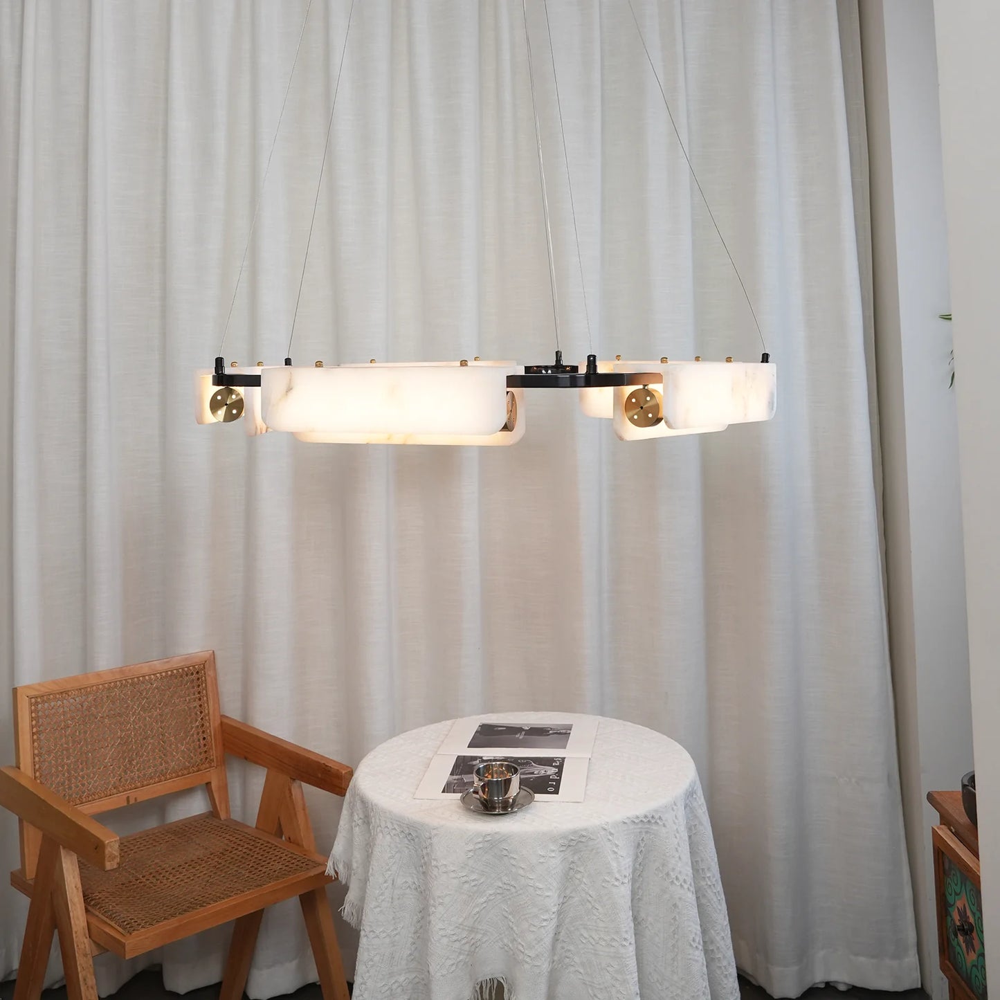 Alabaster Modern Chandelier - Nuvé