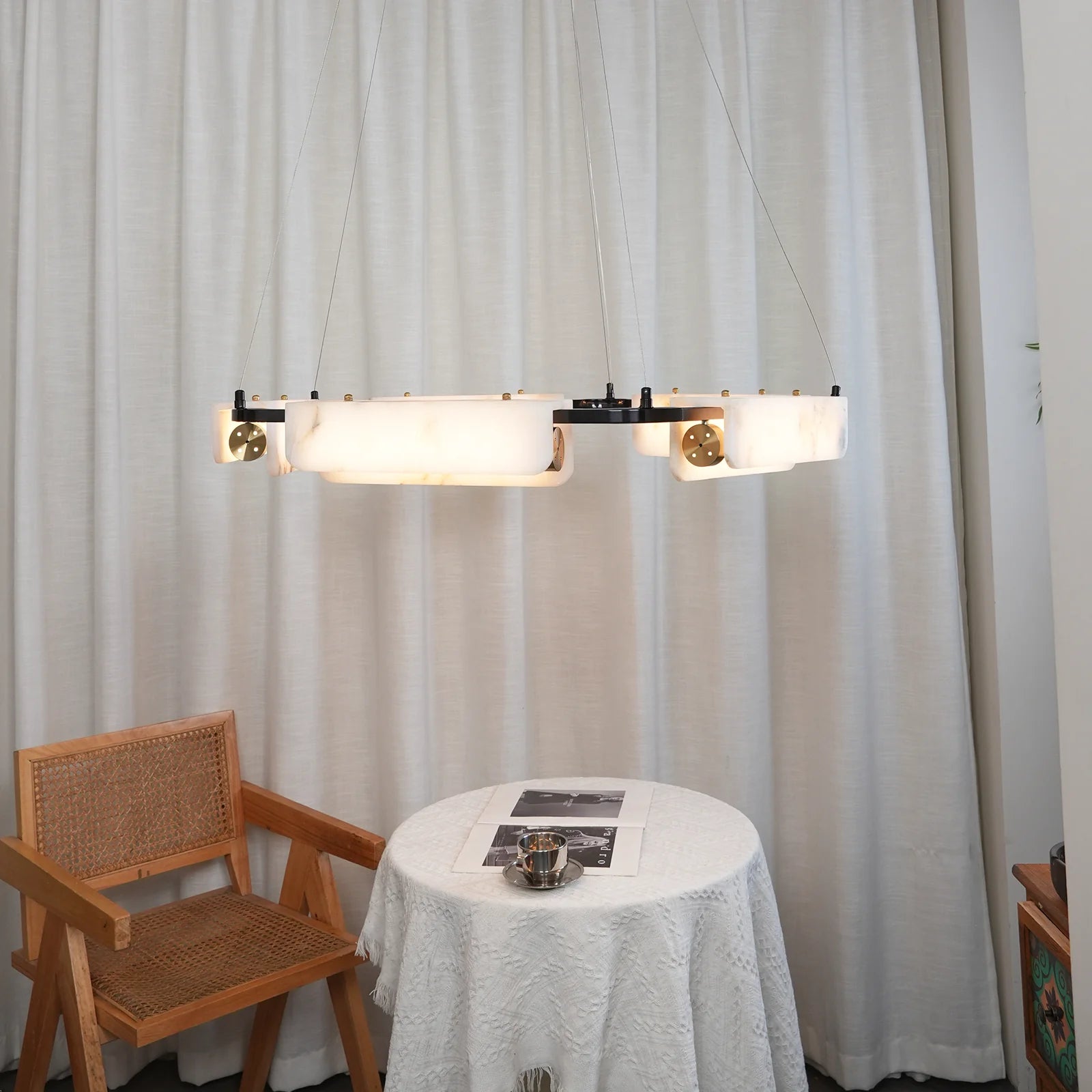 Alabaster Modern Chandelier - Nuvé