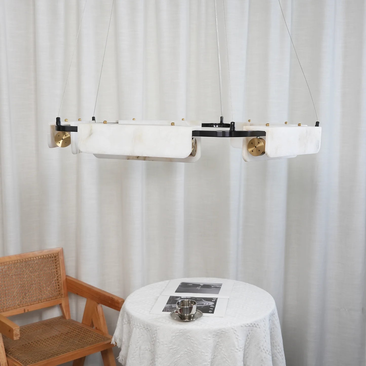 Alabaster Modern Chandelier - Nuvé