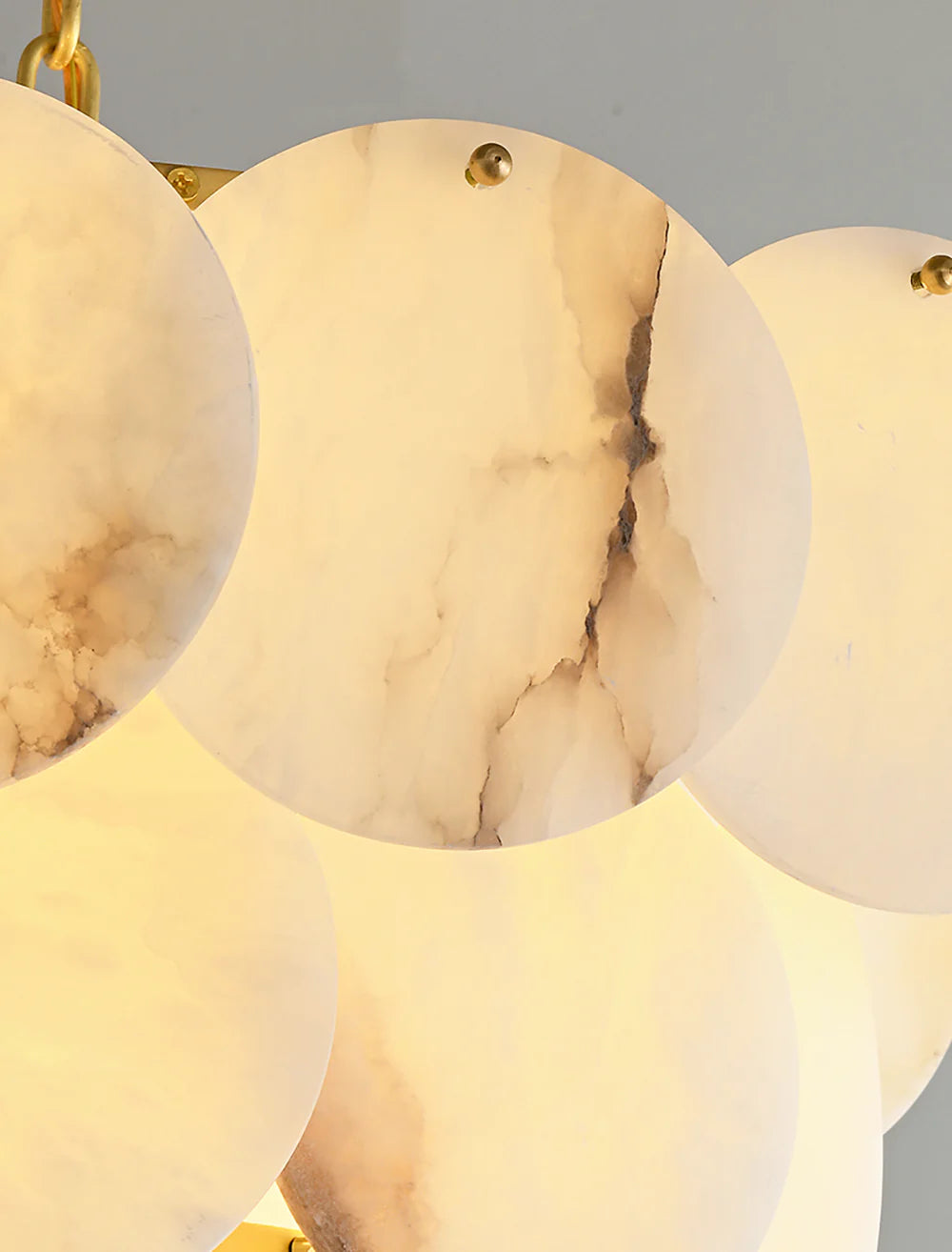 Alabaster Multi Layer Round Chandelier - Nuvé