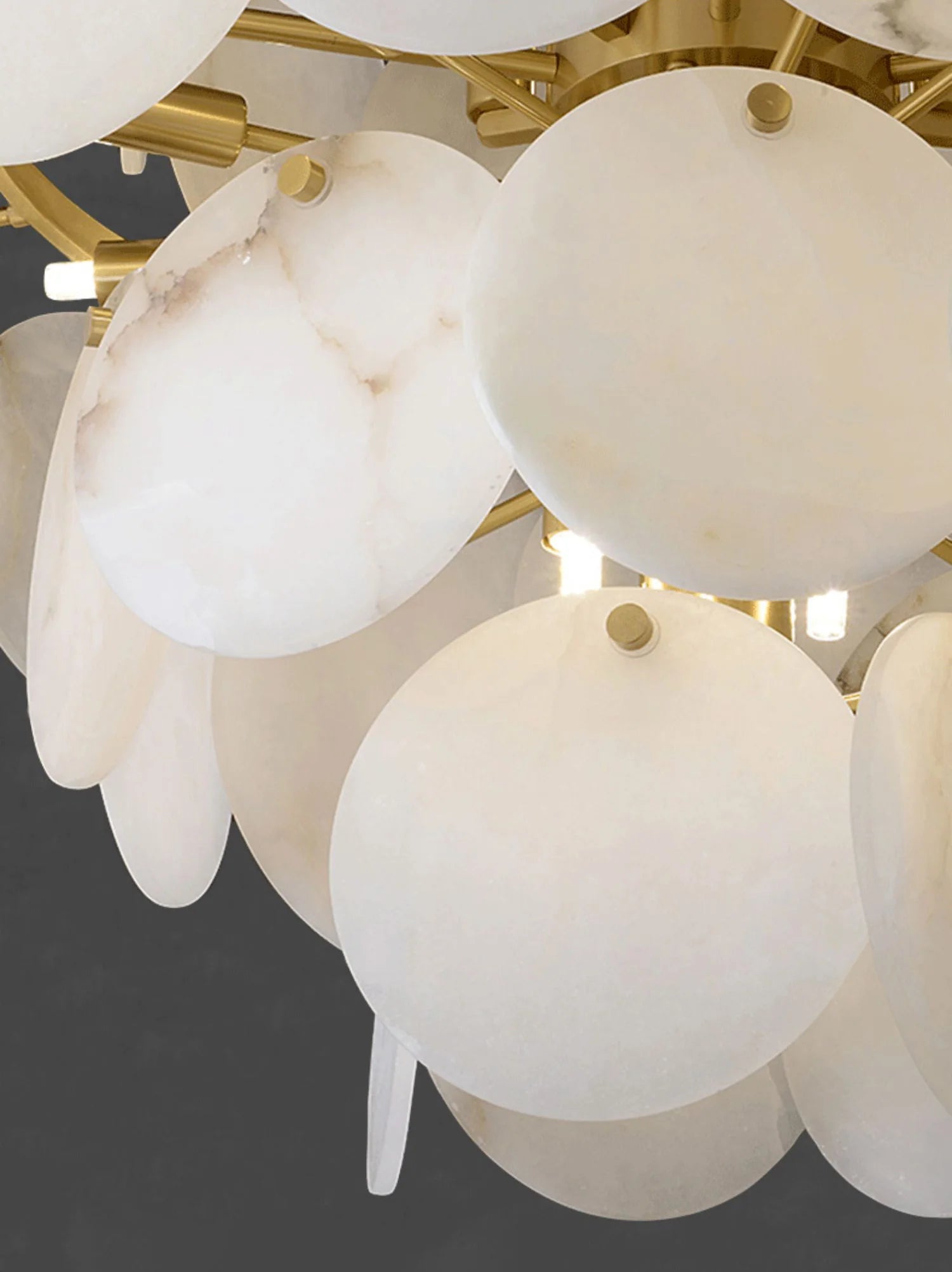 Alabaster Multi-tiered Round Chandelier - Nuvé