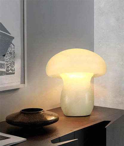 Alabaster Mushroom Table Lamp - Nuvé