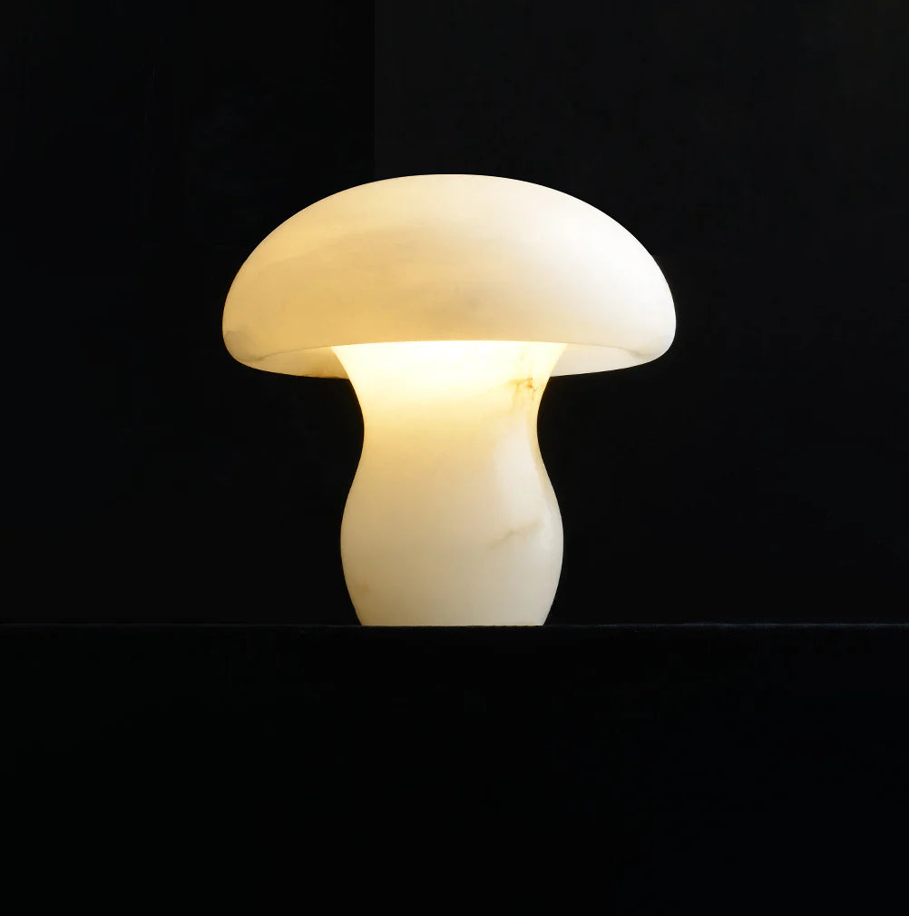 Alabaster Mushroom Table Lamp - Nuvé