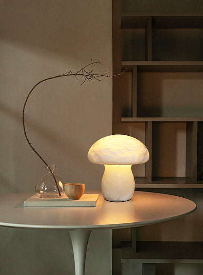Alabaster Mushroom Table Lamp - Nuvé