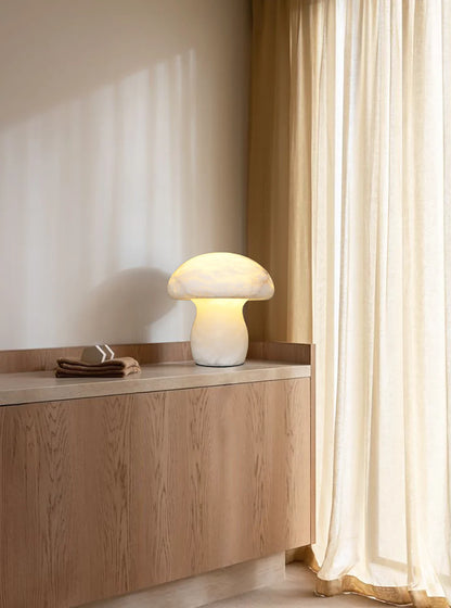 Alabaster Mushroom Table Lamp - Nuvé