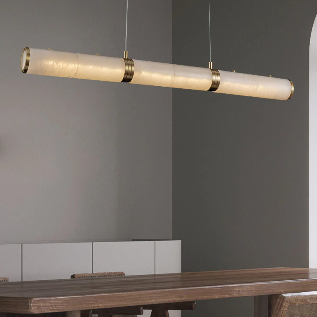 Alabaster Pillar Linear Chandelier - Nuvé