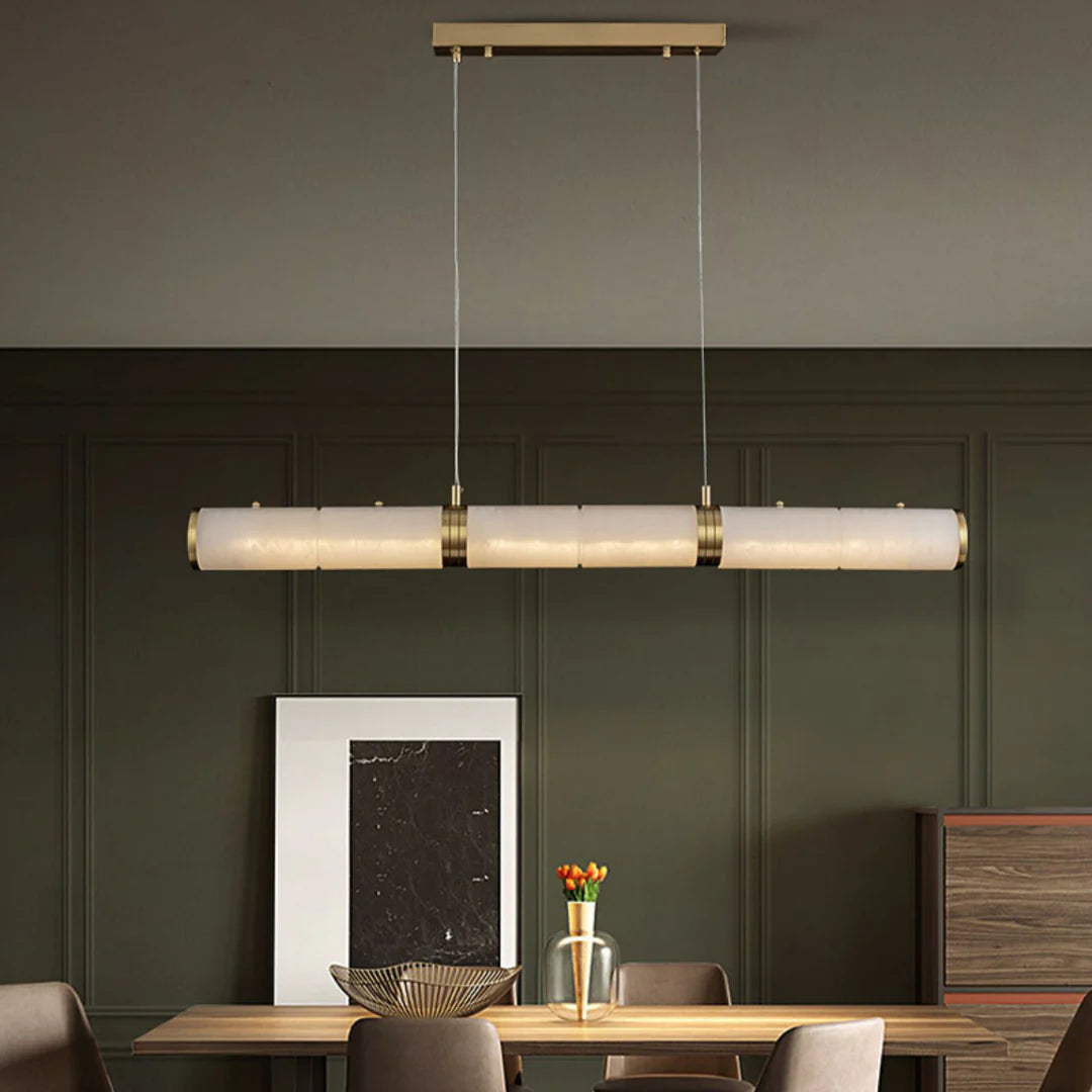 Alabaster Pillar Linear Chandelier - Nuvé