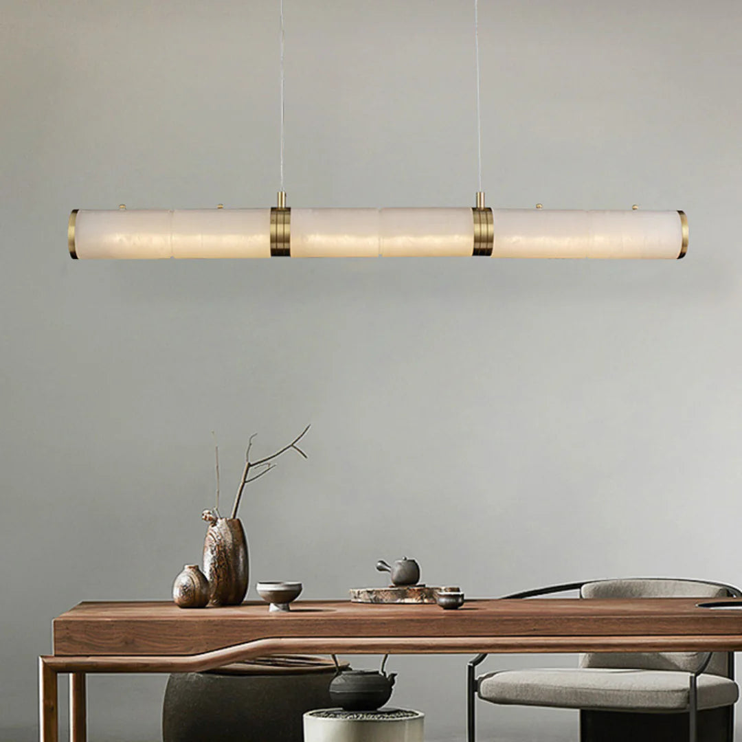 Alabaster Pillar Linear Chandelier - Nuvé