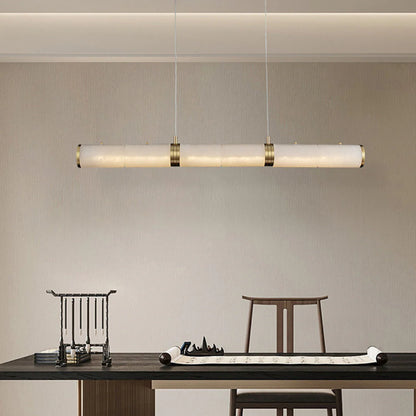 Alabaster Pillar Linear Chandelier - Nuvé