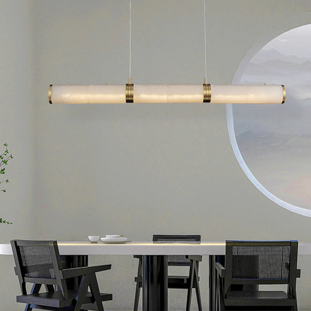 Alabaster Pillar Linear Chandelier - Nuvé