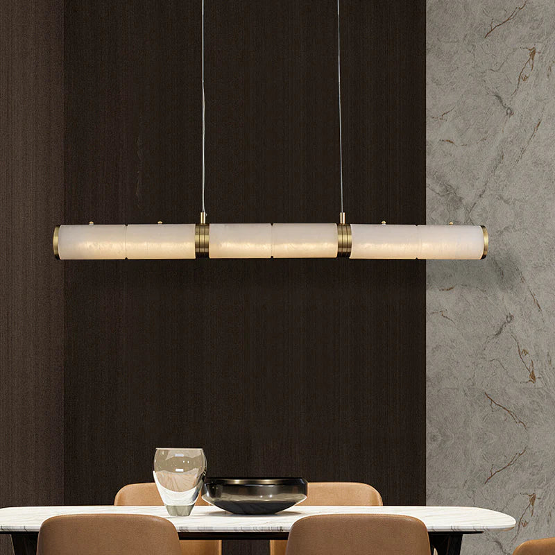 Alabaster Pillar Linear Chandelier - Nuvé