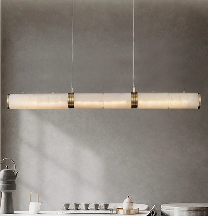 Alabaster Pillar Linear Chandelier - Nuvé