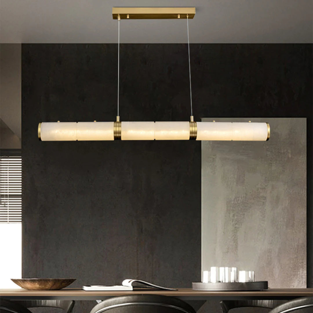 Alabaster Pillar Linear Chandelier - Nuvé