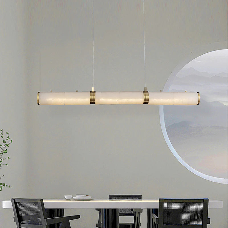 Alabaster Pillar Linear Chandelier - Nuvé