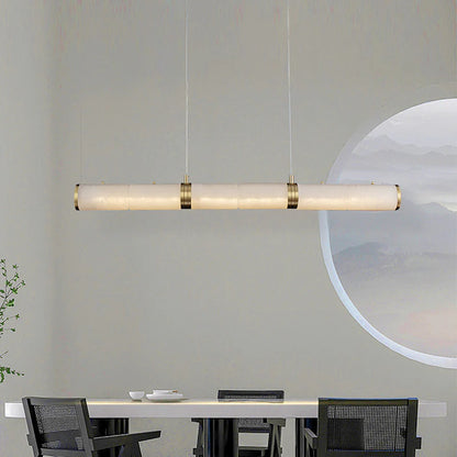 Alabaster Pillar Linear Chandelier - Nuvé