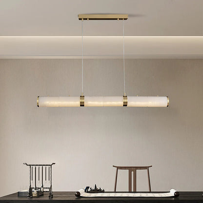 Alabaster Pillar Linear Chandelier - Nuvé